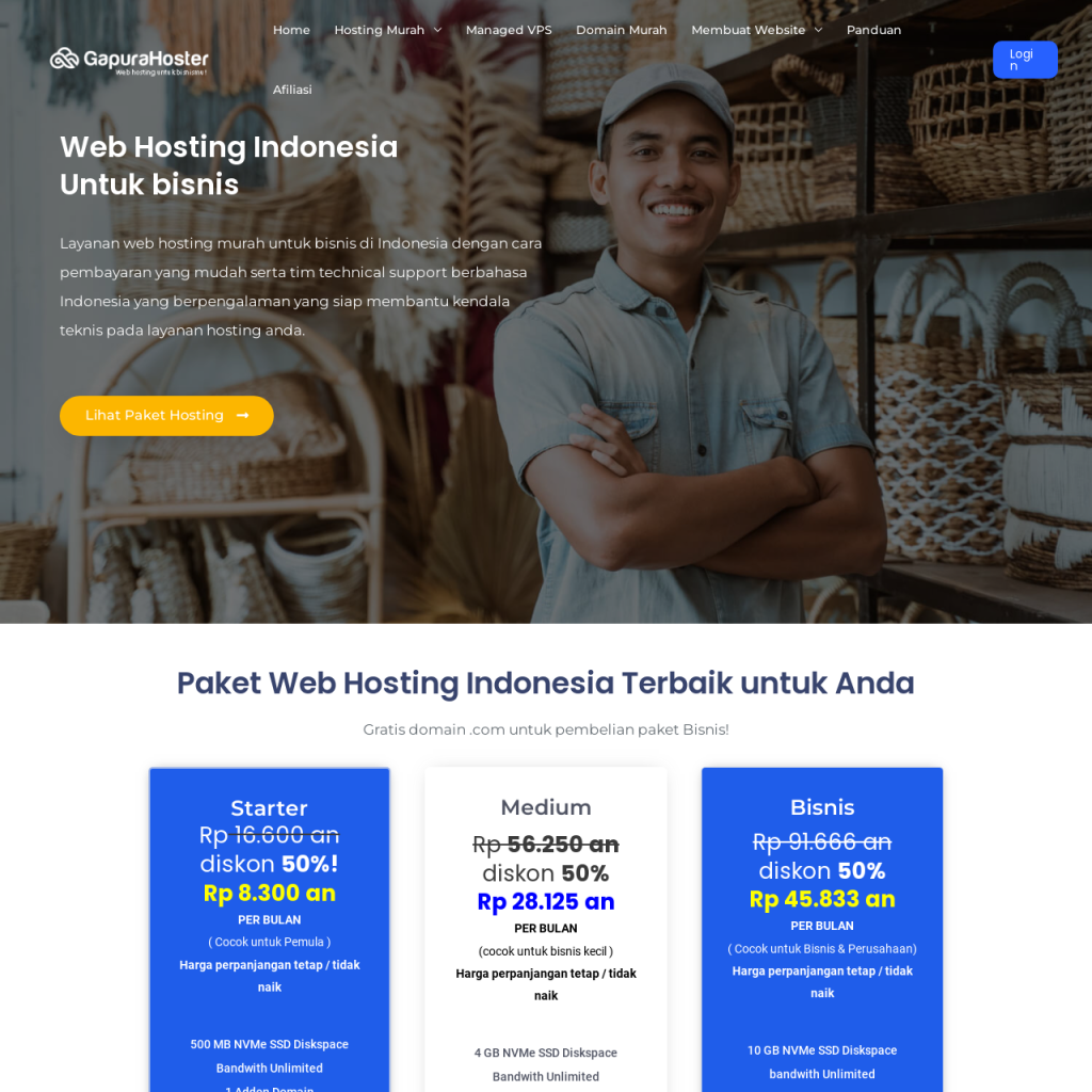 Gapurahoster - Web Hosting Indonesia murah & terbaik – Gapurahoster (1)